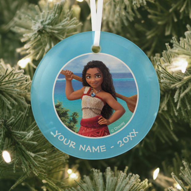 Moana Born to Voyage Glass Ornament (Insitu)