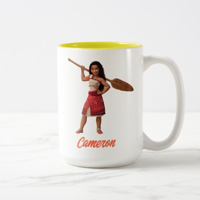 Moana Born to Voyage Two-Tone Coffee Mug (Right)