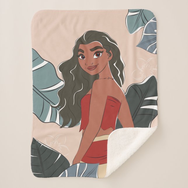 Moana Captured Moment Sherpa Blanket (Front)