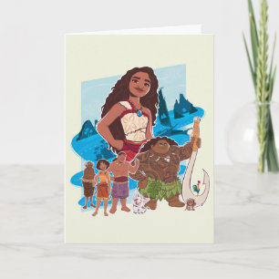 Moana & Crew Sail Beyond the Horizon Card