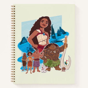 Moana & Crew Sail Beyond the Horizon Notebook