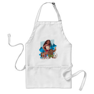 Moana & Crew Sail Beyond the Horizon Standard Apron