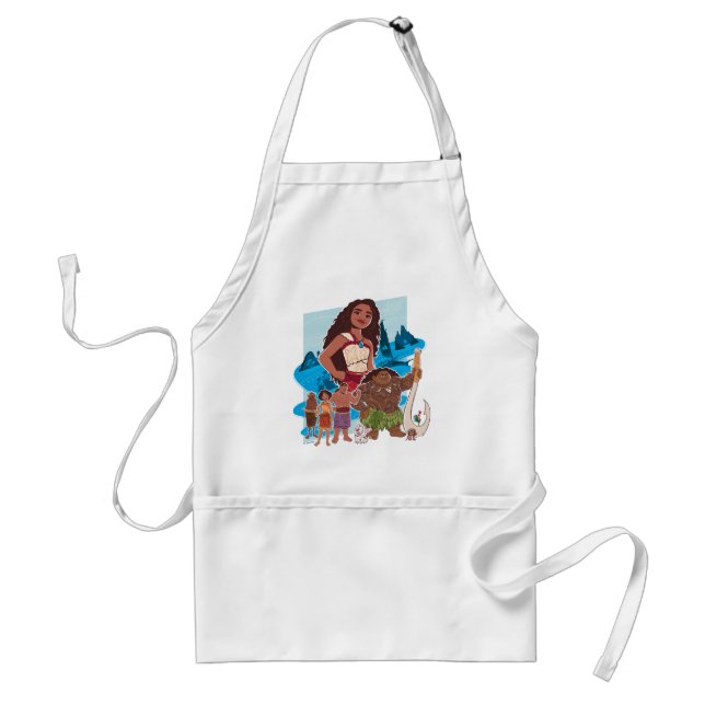Moana & Crew Sail Beyond the Horizon Standard Apron (Front)