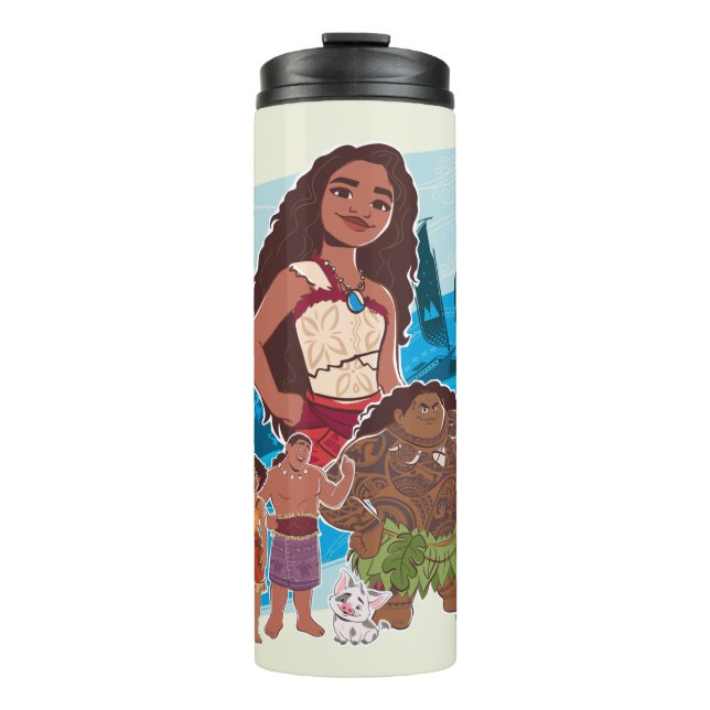 Moana & Crew Sail Beyond the Horizon Thermal Tumbler (Front)