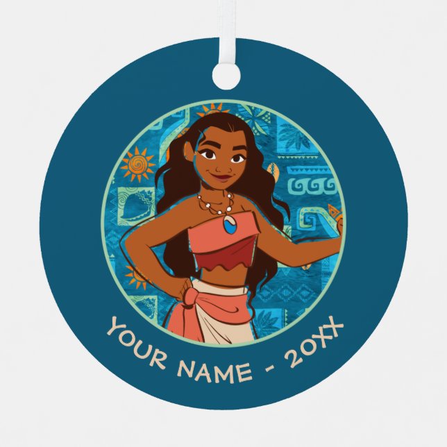 Moana | Daughter Of The Sea Metal Ornament (Front)