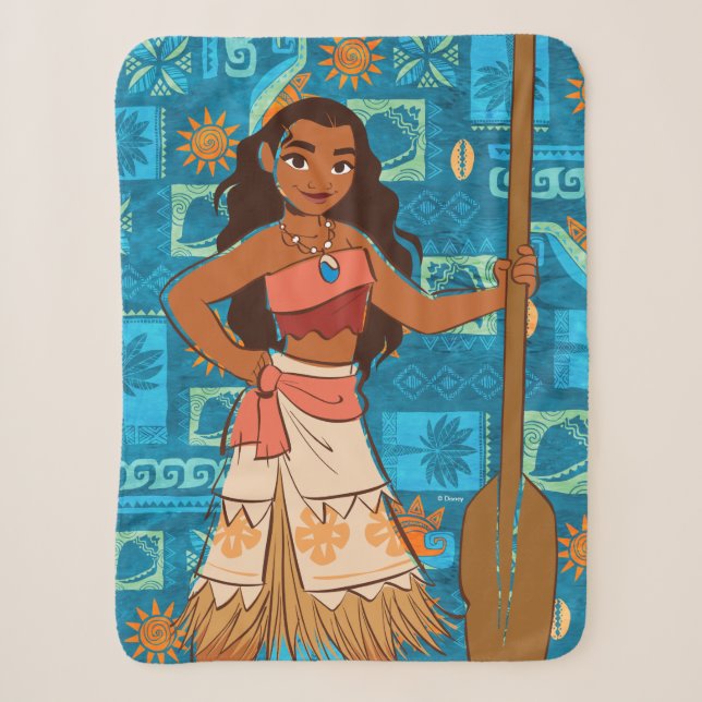 Moana | Daughter Of The Sea Sherpa Blanket (Front)