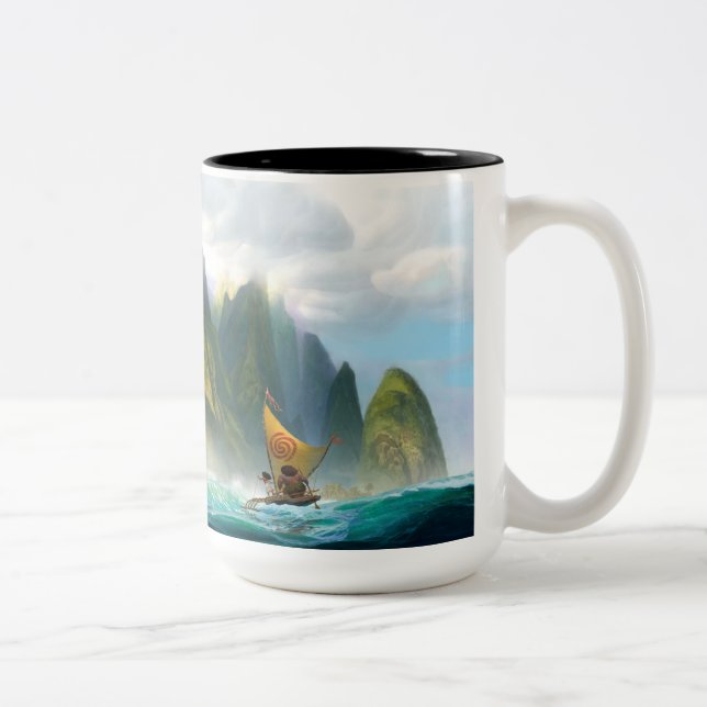 Moana | Discover Oceania Two-Tone Coffee Mug (Right)