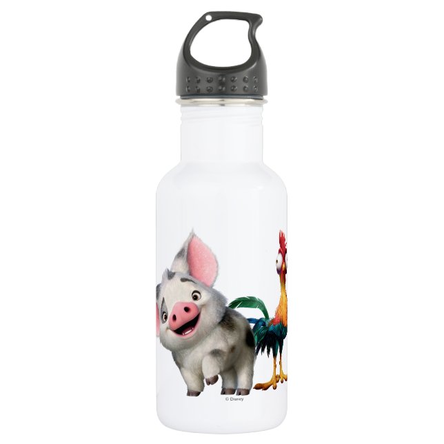 Moana | First Mate & Top Rooster 532 Ml Water Bottle (Front)