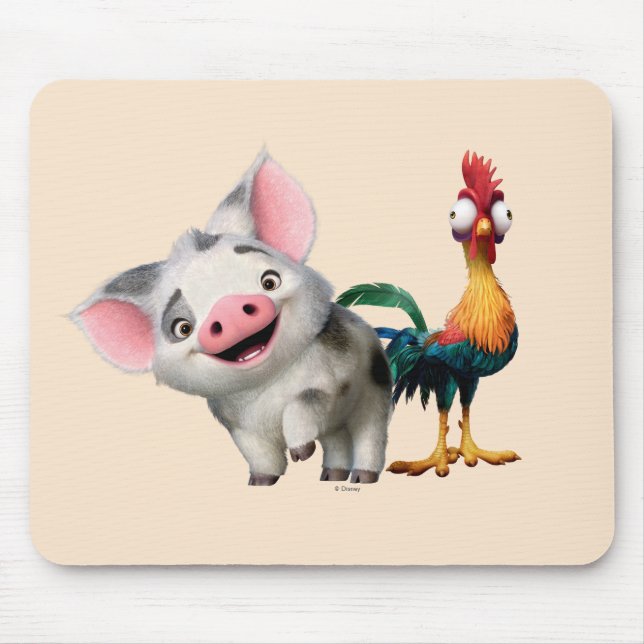 Moana | First Mate & Top Rooster Mouse Pad (Front)