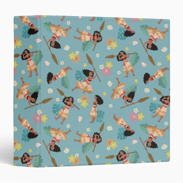 Moana | Floral Pattern Binder (Front/Spine)