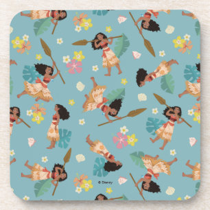 Moana   Floral Pattern Coaster