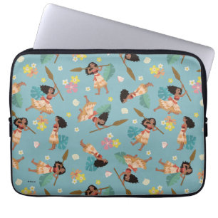 Moana   Floral Pattern Laptop Sleeve