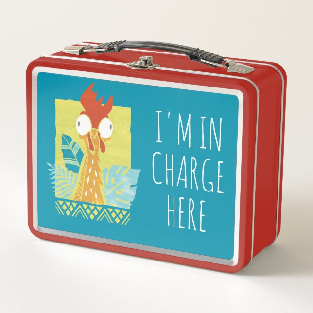 Moana | Heihei - I'm In Charge Here Metal Lunch Box (Front)
