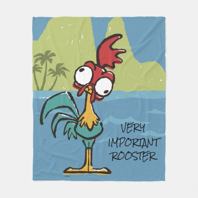 Moana | Heihei - Very Important Rooster Fleece Blanket (Front)