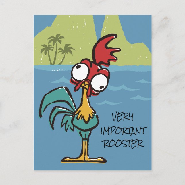 Moana | Heihei - Very Important Rooster Postcard (Front)