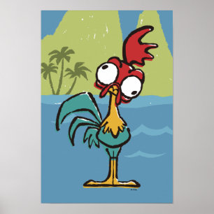 Moana   Heihei - Very Important Rooster Poster