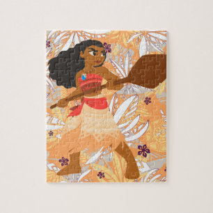 Moana Holding Oar Jigsaw Puzzle
