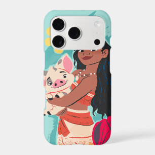 Moana Holding Pua Illustrated Graphic