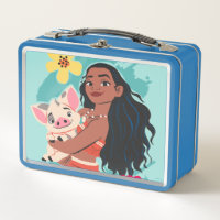 Moana Holding Pua Illustrated Graphic