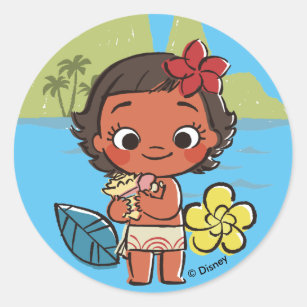 Moana   Island Daughter Classic Round Sticker