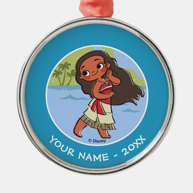 Moana | Island Girl Metal Ornament (Front)