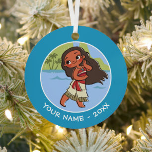 Moana Island Girl Metal Ornament