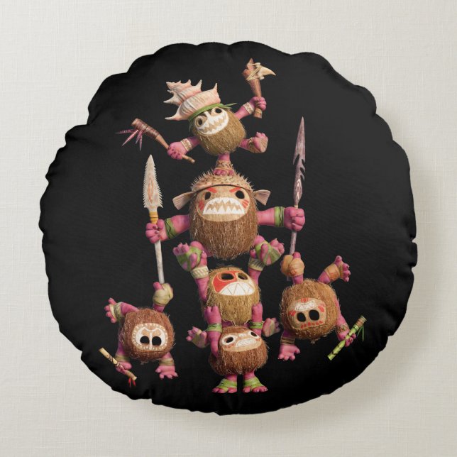 Moana | Kakamora - Coconut Pirates Round Pillow (Front)