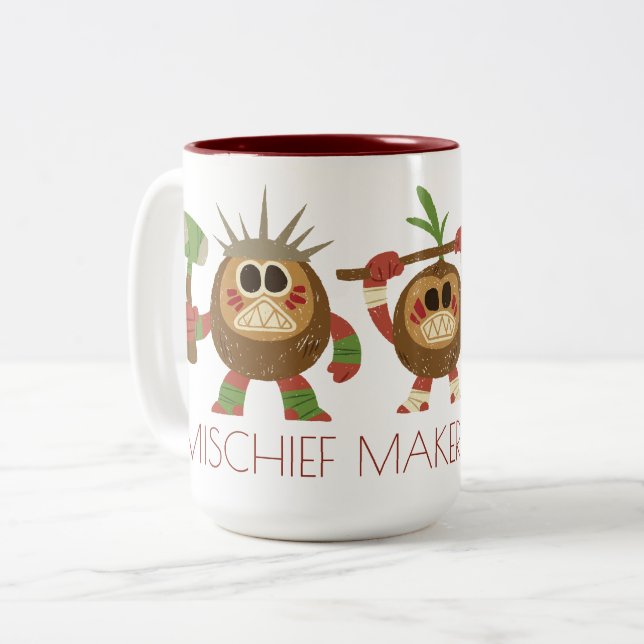 Moana | Kakamora - Mischief Makers Two-Tone Coffee Mug (Front Left)