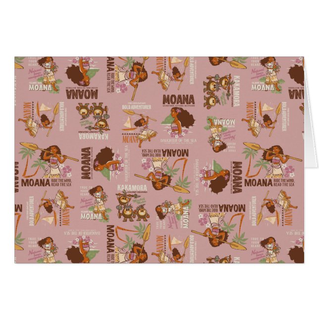 Moana & Kakamora Vintage Pattern (Front Horizontal)