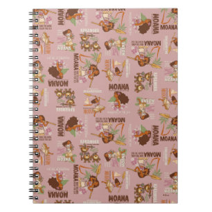 Moana & Kakamora Vintage Pattern Notebook