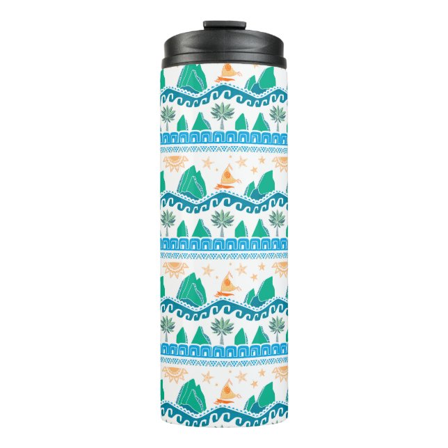 Moana | Land And Sea Are One - Pattern Thermal Tumbler (Front)
