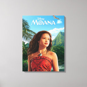 Moana Live Action Cinematic Adventure Portrait Canvas Print