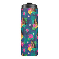 Moana Live Action Floral Seamless Pattern