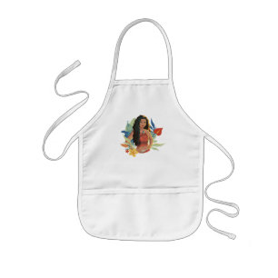 Moana Live Action Tropical Canoe Portrait Kids Apron