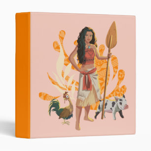 Moana Live Action Wayfinder Pua Heihei Graphic Binder