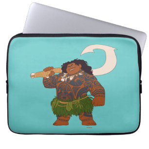 Moana   Maui - Hook Has The Power Laptop Sleeve