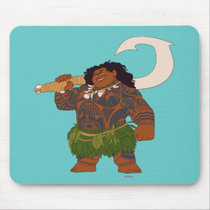 Moana   Maui - Hook Has The Power Mouse Pad