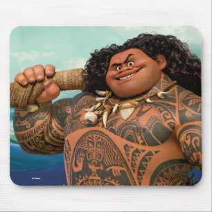 Moana Maui - Hook Has The Power Mouse Pad
