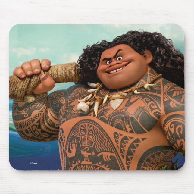 Moana | Maui - Hook Has The Power Mouse Pad (Front)