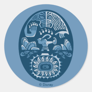 Moana   Maui - Island Lifter Classic Round Sticker