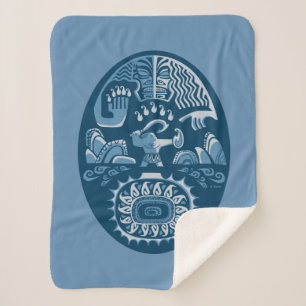 Moana   Maui - Island Lifter Sherpa Blanket