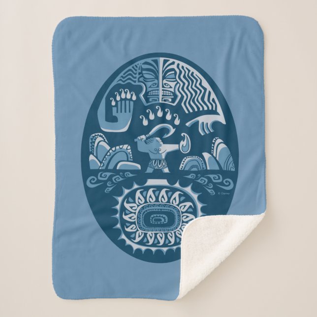 Moana | Maui - Island Lifter Sherpa Blanket (Front)