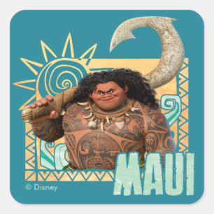 Moana   Maui - Original Trickster Square Sticker
