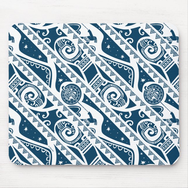 Moana | Maui - Shape Shifter Pattern Mouse Pad (Front)