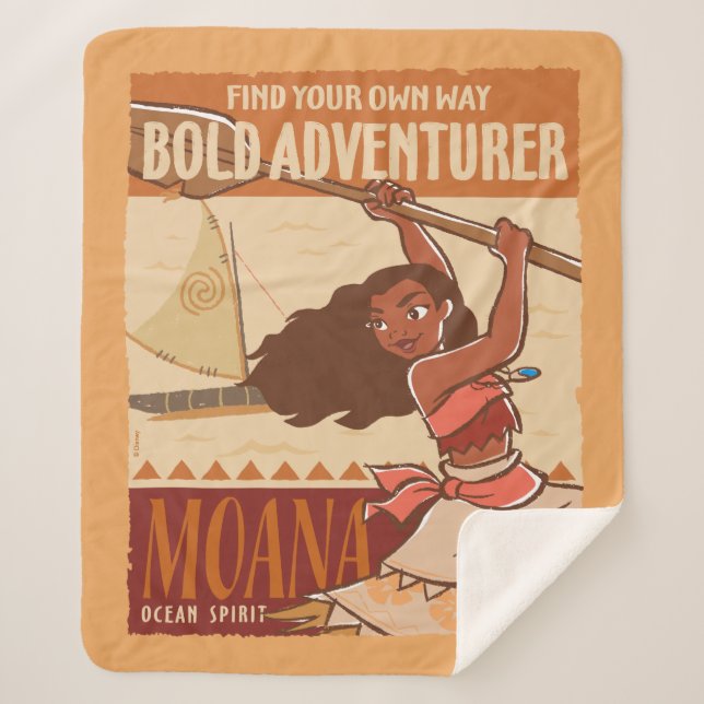 Moana | Ocean Spirit Sherpa Blanket (Front)