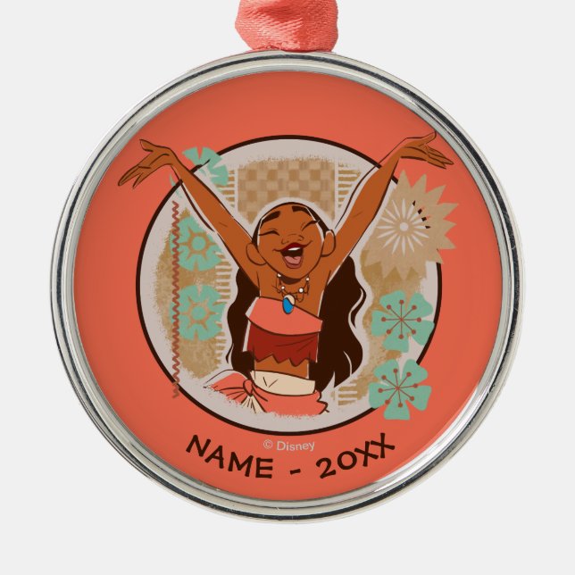 Moana | One With The Waves Metal Ornament (Front)