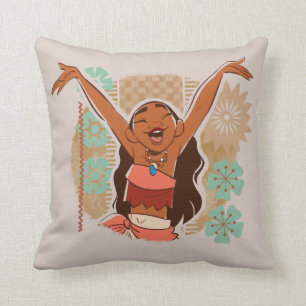 Moana   One With The Waves Throw Pillow