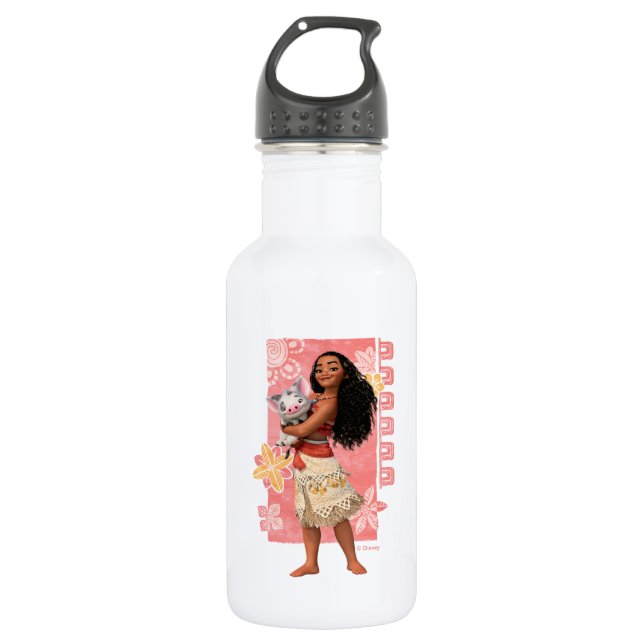 Moana | Pacific Island Girl 532 Ml Water Bottle (Front)