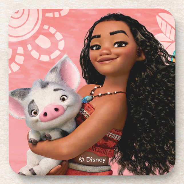 Moana | Pacific Island Girl Coaster (Front)