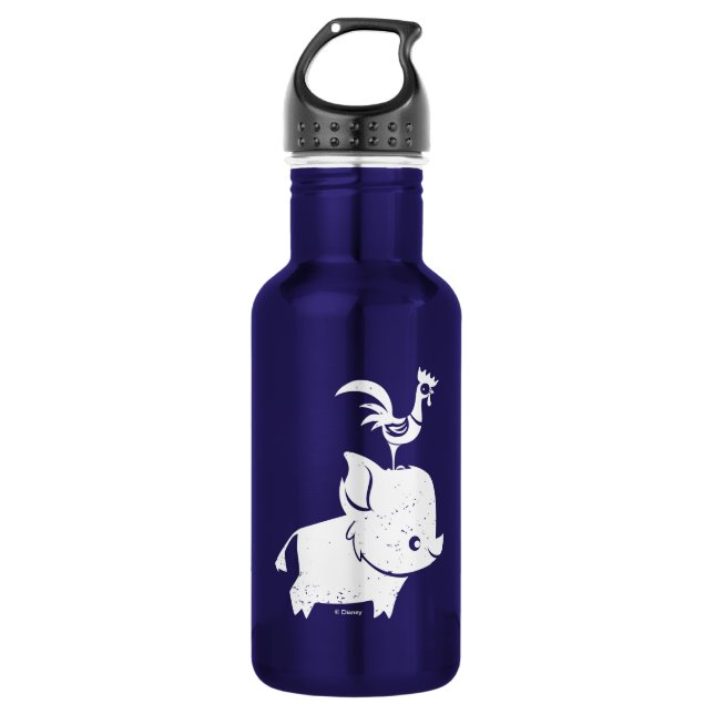 Moana | Pua & Heihei - Silhouette 532 Ml Water Bottle (Front)